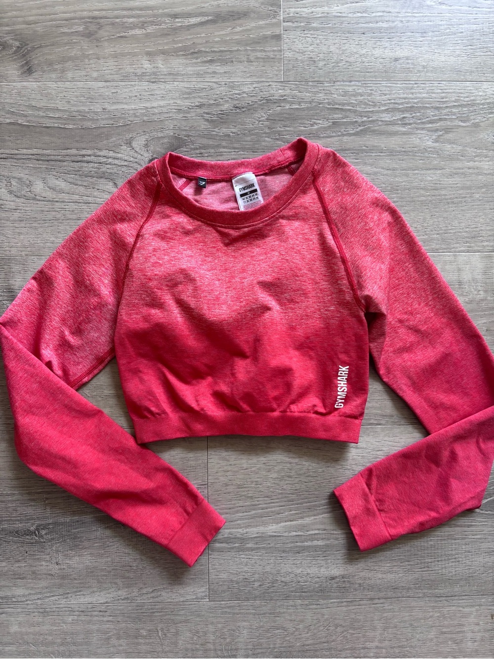 Gymshark Ombre Cropped Long Sleeve Sweatshirt